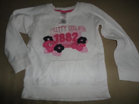 Bílá mikina e-vie angel, vel. 5-6 let, evie angel,110