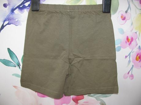 Letní bavlněné tenké khaki šortky, 104