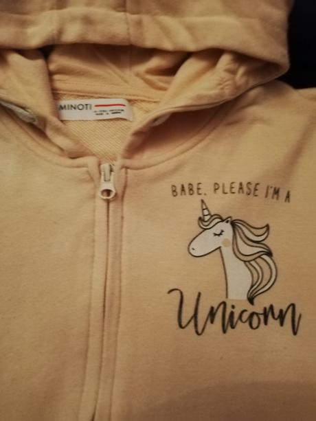 Mikina dívčí s kapucí minoti, vel.140/146., minoti,140