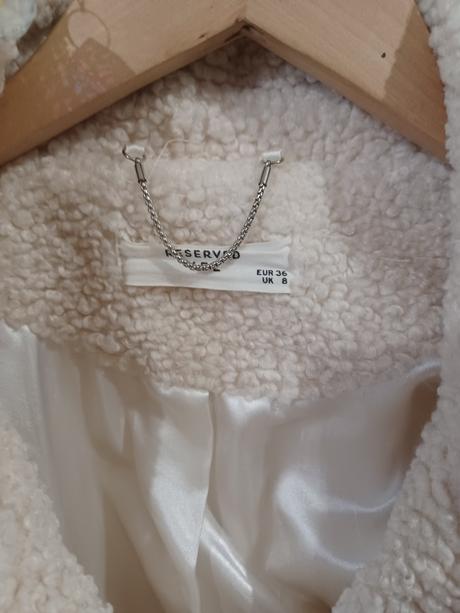 Krémový teddy kabátek reserved, reserved,s