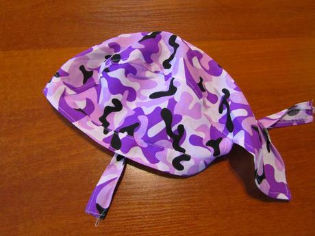 Dívčí fialový šátek vel 140-164, 152