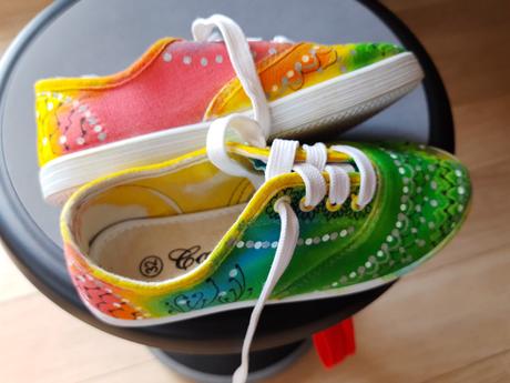 Tenisky ruční malba, 32