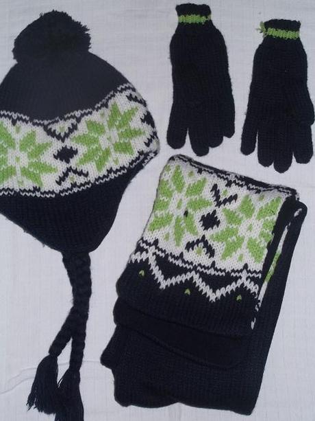Komplet čepice, rukavic a šály., george,116