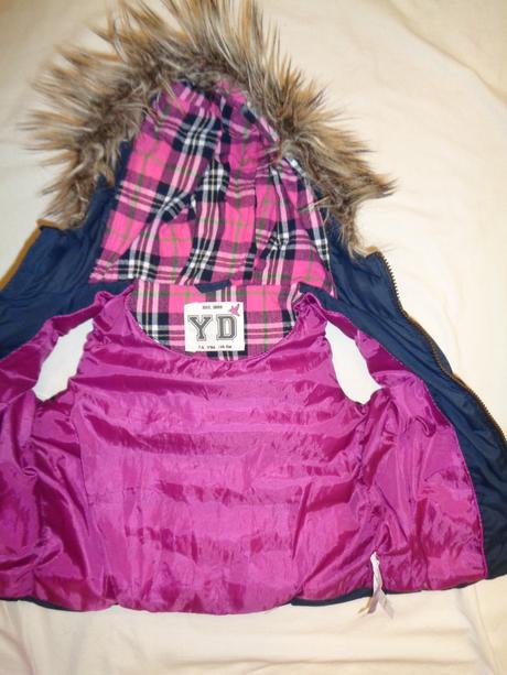 Luxusní modrá teplá zimní vesta, young dimension,128