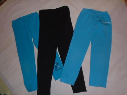 Leginy 2ks 122/128 pro hubené tyrkys, 122