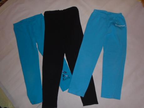 Leginy 2ks 122/128 pro hubené tyrkys, 122