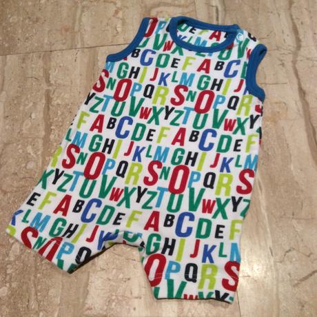 Písmenkový letní bavlněný overal, mothercare,56