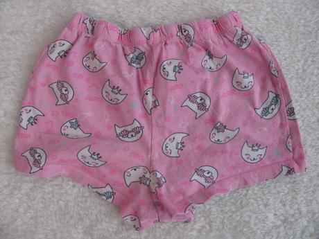 Bavlněné dívčí šortky s kočičkami, primark,110