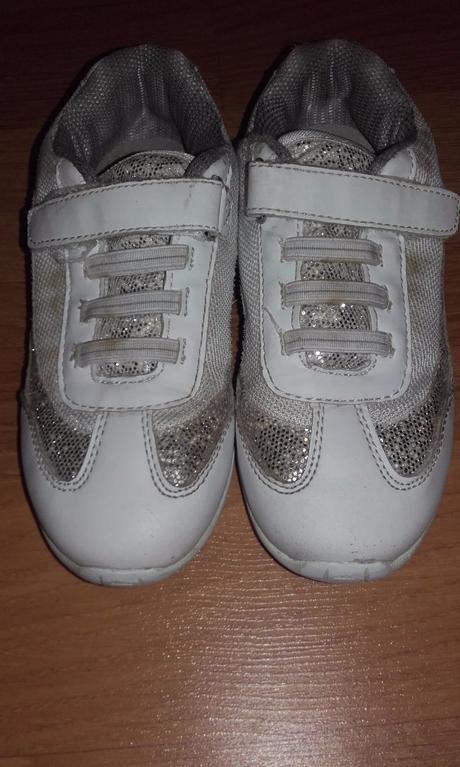 Bielo-strieborné tenisky f&f, 31