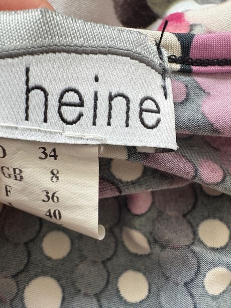 Tunika fialovo-černo-bílá v provedení heine 34, s