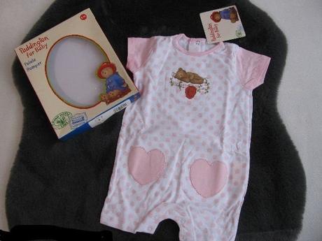 Letní bavlněný růžový overal-paddington baby, 74