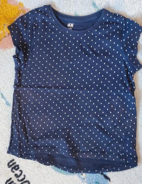 Dětské tričko s puntíky, vel. 98/104, h&m,98