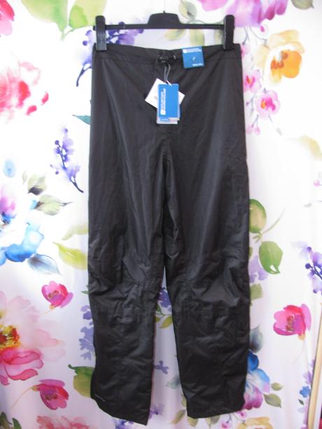 Černé volnočasové šusťákové podšité kalhoty, mountain warehouse,38