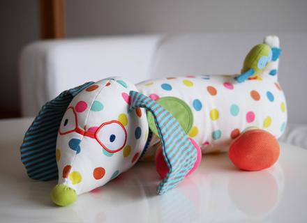 Polštářek pro hru na bříšku, pejsek mamas & papas, 