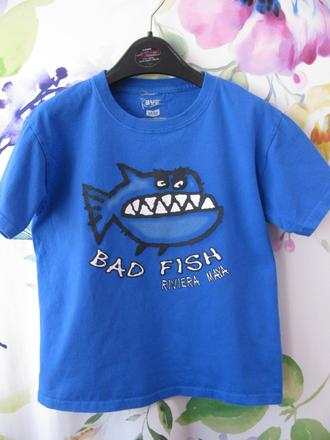 Chlapecké modré tričko bad fish, 146