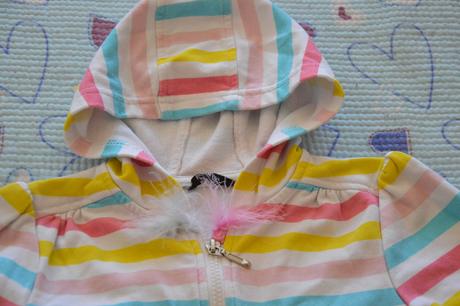 Bavlněná mikina s volánky, veselé barvičky, george,110