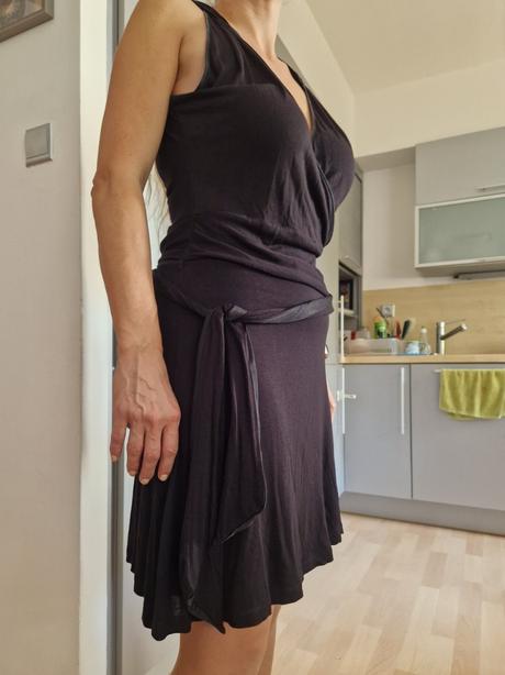 Šaty černé s páskem diesel, diesel,l