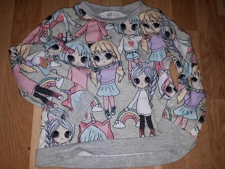 Mikina s holky 2-4 roky, h&m,98