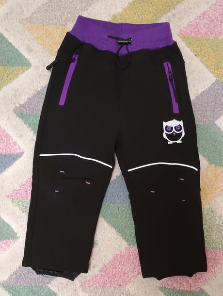 Zateplené zimní softshellové kalhoty + kniha, kugo,86