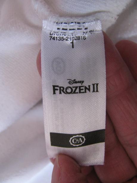 Bílá sametková mikina ledové království elza, disney,122