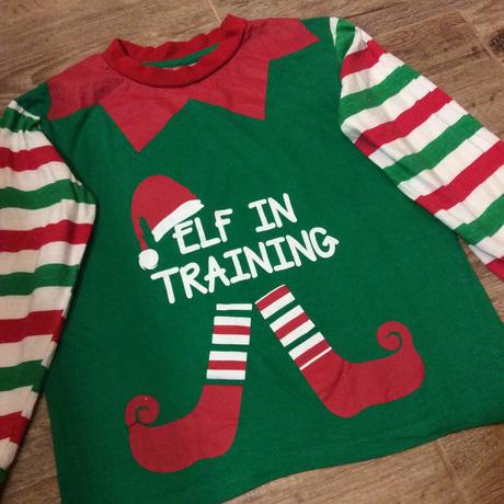 Bavlněné vánoční tričko ,,elf ve výcviku", 140