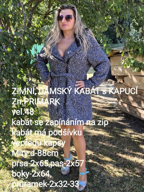 Podzimní/zimní kabát- vel.46-48-50, primark,46