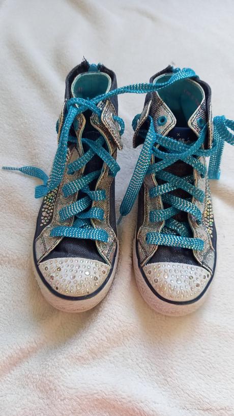 Kotníkové boty - tenisky, skechers,32