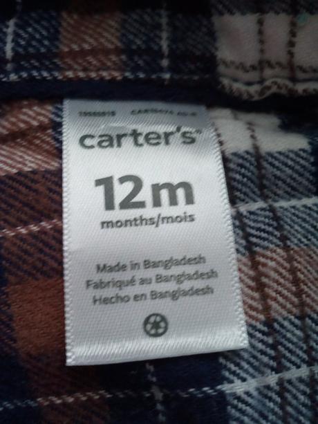 Košilové body zn.carter's,vel.80/86, carter's,86