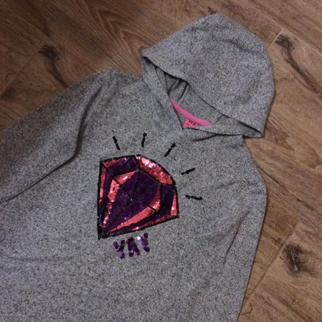 Tenčí mikina/tričko s drahokamem, 146