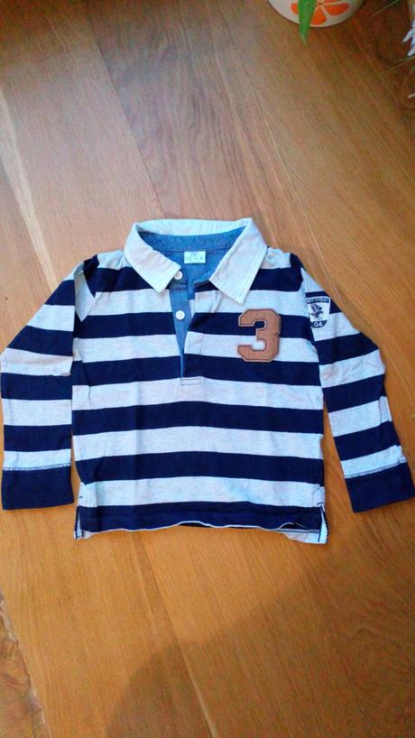 Tričko pruhované s límečkem, f&f,86