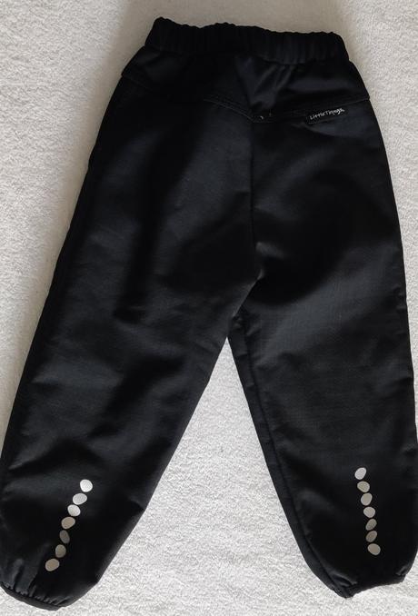 Černé softshell kalhoty zateplené 1-3 little thing, little things,80 / 86 / 92 / 98