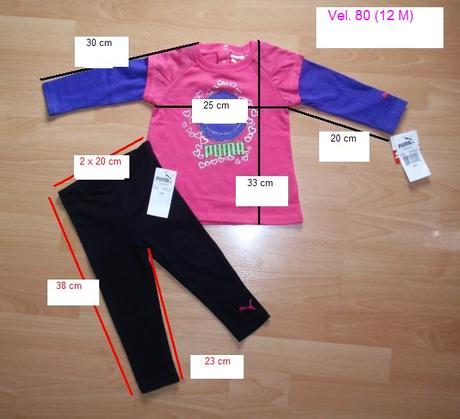 Dětský komplet tričko a legíny puma (1 - 2 roky), puma,80 / 92