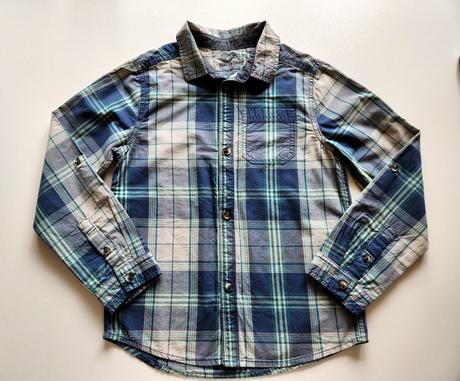 Košile s dlouhými roll-ap rukávy vel. 134, f&f,134