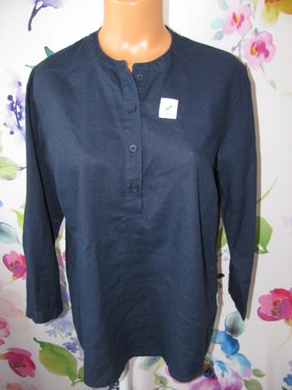 Dámská tmavě modrá halenka,3/4 rukáv, maloja, l