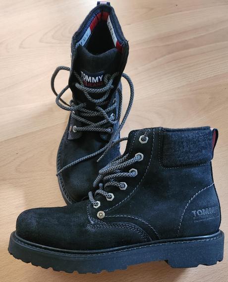 Boty pánské kotníkové tommy hilfiger černé vel. 41, tommy hilfiger,41