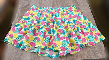 Dívčí šortková sukně meloun, 158