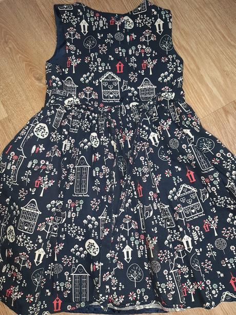 Krásné šatičky, šaty s domečky a kytičkami, rocha.little.rocha,110