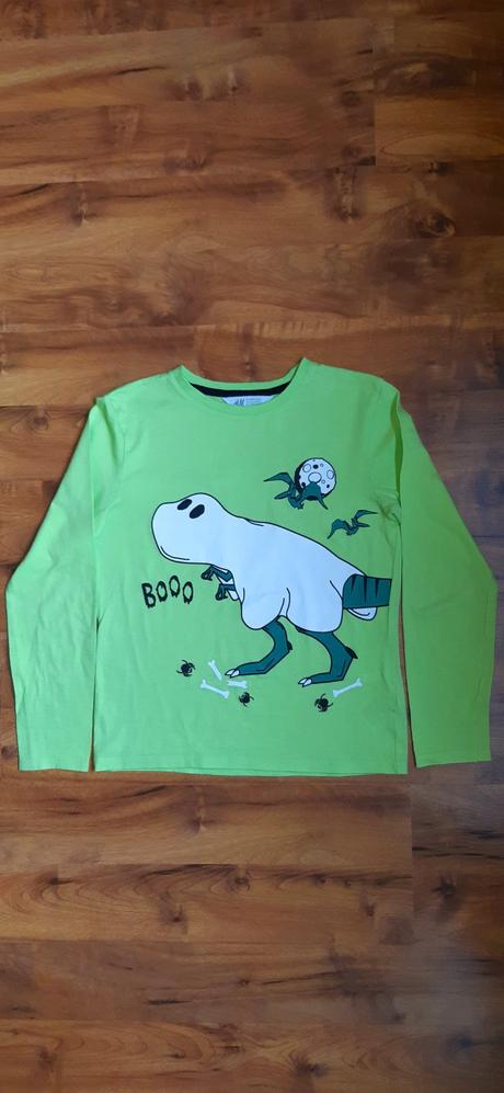 Dětské triko dl.ruk. h&m 134/140 dinosaurus jako d, h&m,134