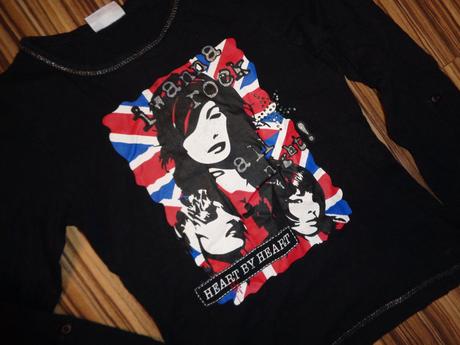 Luxusní černé tričko s apliací 146/152, crashone,146