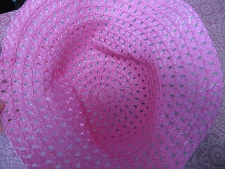 Letní růžový dívčí klobouček, 98