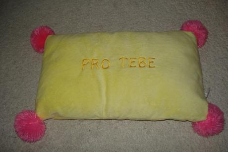 Plyšový polštářek, 