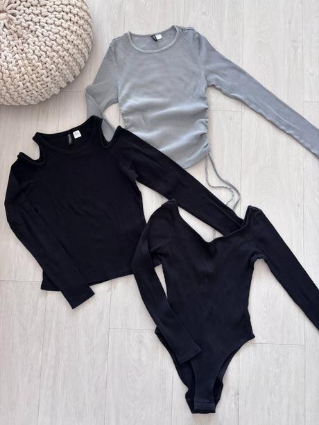 3 ks trička h&m, vel. s - m, h&m,s