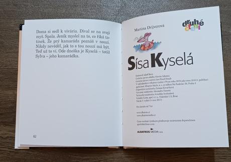 Knížka z edice druhého čtení - sísa kyselá, 