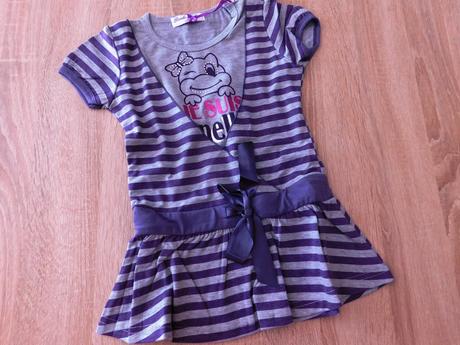 Dívčí prodloužené triko, 104