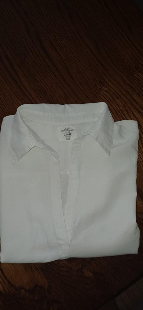 Krásná bílá vzdušná košile vel.44  h&m, h&m,44