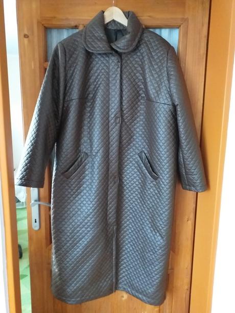 Nový hnědý kabát od švadleny vel. 48/50, 46 / 48