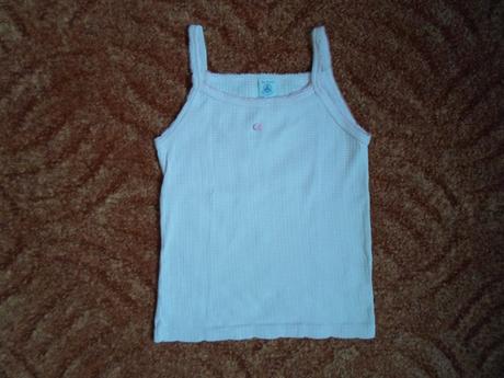 Bílé růžové tričko tílko, 128