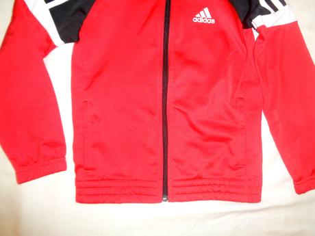 Krásná červená sportovní bunda adidas, adidas,128