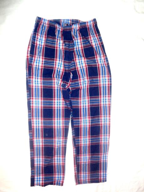 Luxusní vzdušné káro pyžamové kalhoty, c&a,158