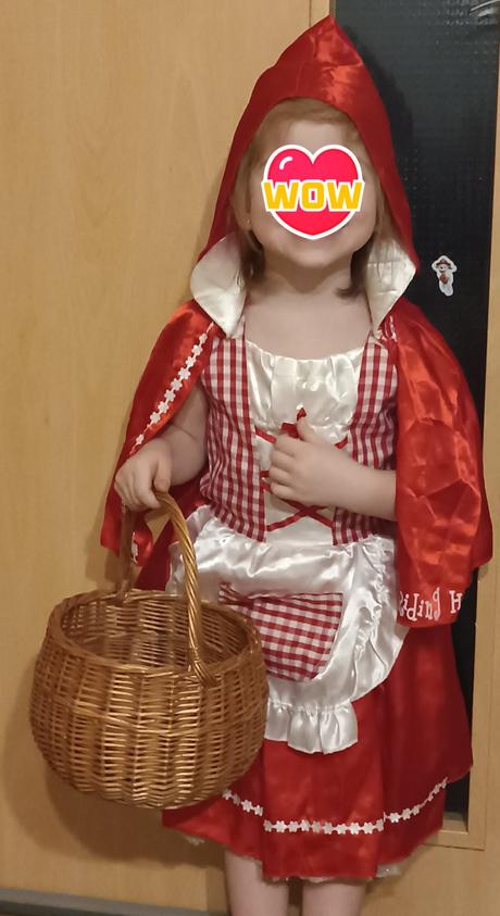 Kostým na karneval červená karkulka,vel.98/110, 